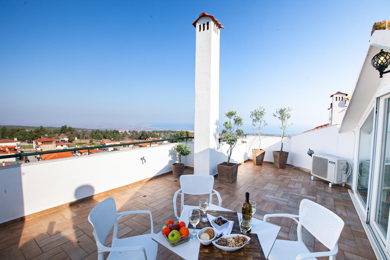 Rodon Apartment With Great View, Sauna And Jacuzzi Λιτόχωρο Εξωτερικό φωτογραφία