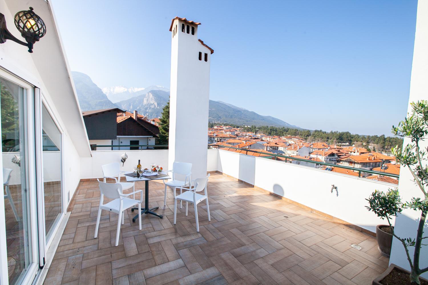 Rodon Apartment With Great View, Sauna And Jacuzzi Λιτόχωρο Εξωτερικό φωτογραφία