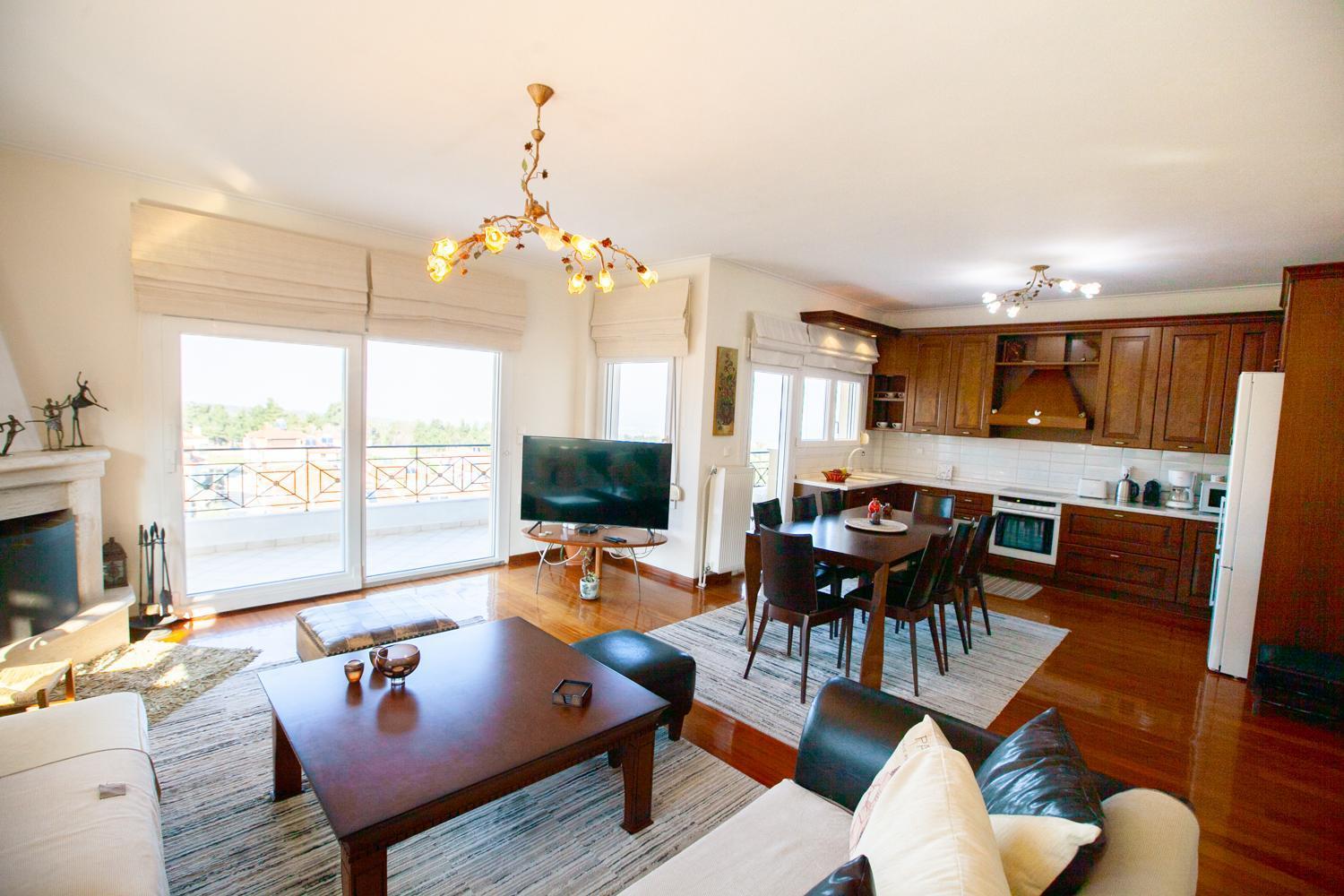 Rodon Apartment With Great View, Sauna And Jacuzzi Λιτόχωρο Εξωτερικό φωτογραφία